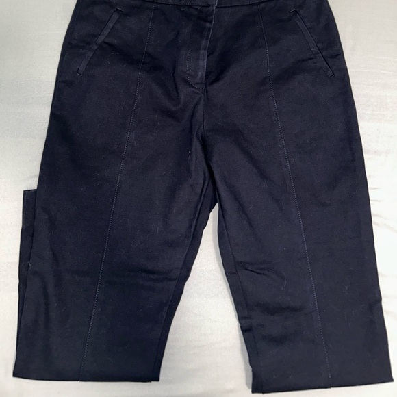 Tory Burch Womens Vanner Ponte Seamed Pants Dark Blue - Picture 4 of 6